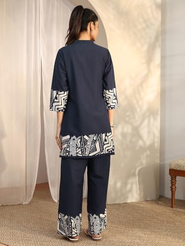 Libas Printed Straight Co-Ord Set For Women (401236XXL)