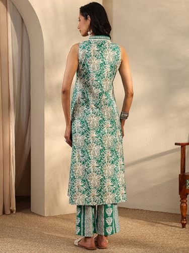 Libas Printed Cotton Blend Straight Kurta Set For Women (401247S)