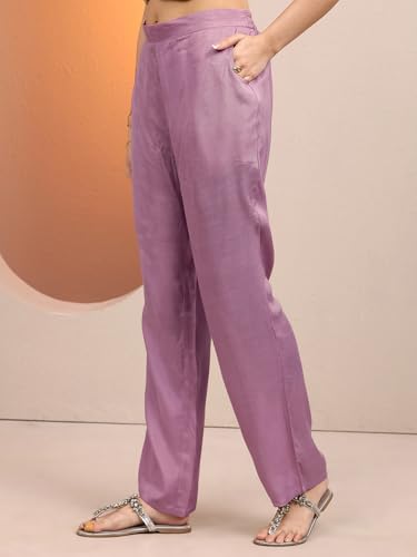 Libas Printed Silk Blend Straight Kurta Set for Women (401405M)