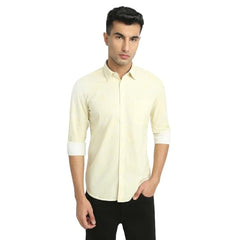 Parx Men Slim Fit Print Pattern Pure Cotton Semicutaway Collar Full Sleeve Casual Shirt - XMSS14597-R4 Medium Red