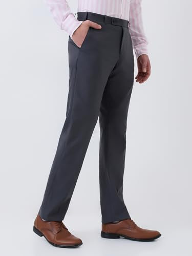 Parx Men Mid Rise Straight Fit Knitted Pattern Cotton Polyester Blend Jeans -XCYN03245-B7 Blue