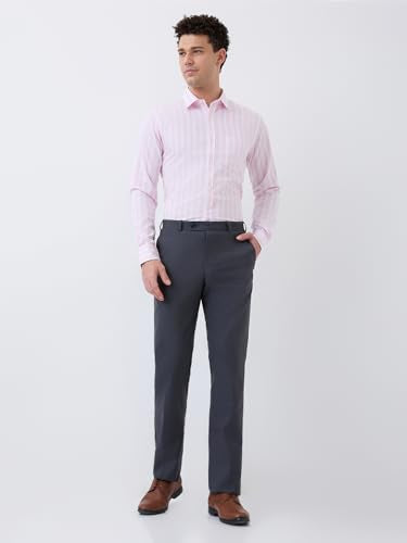 Parx Men Mid Rise Straight Fit Knitted Pattern Cotton Polyester Blend Jeans -XCYN03245-B7 Blue