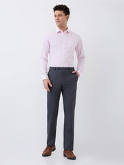 Parx Men Mid Rise Straight Fit Knitted Pattern Cotton Polyester Blend Jeans -XCYN03245-B7 Blue