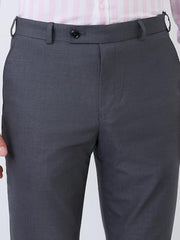 Parx Men Mid Rise Straight Fit Knitted Pattern Cotton Polyester Blend Jeans -XCYN03245-B7 Blue