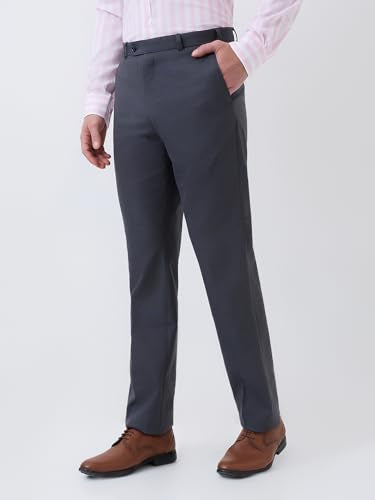 Parx Men Mid Rise Straight Fit Knitted Pattern Cotton Polyester Blend Jeans -XCYN03245-B7 Blue