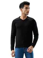 Parx Black Solid Pattern men Winter Wear