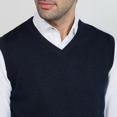 Parx Blue Solid Pattern Men Winter Wear