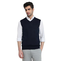 Parx Blue Solid Pattern Men Winter Wear