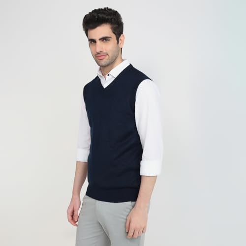 Parx Blue Solid Pattern Men Winter Wear