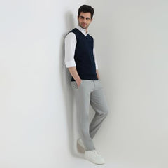 Parx Blue Solid Pattern Men Winter Wear