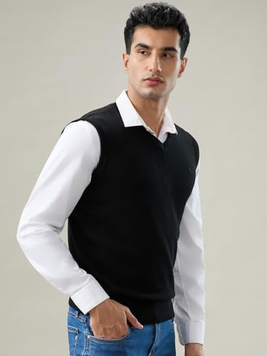 Parx Black Solid Pattern Men Winter Wear