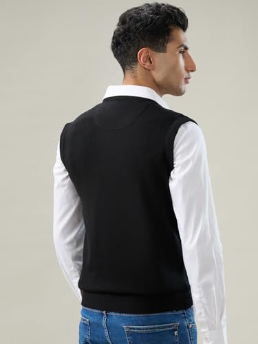 Parx Black Solid Pattern Men Winter Wear