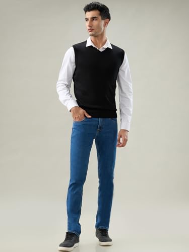 Parx Black Solid Pattern Men Winter Wear