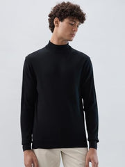 Raymond Men Contemporary Fit Solid Pattern Marino Wool Acryalic Blend Turtle Neck Full Sleeve Casual Sweater