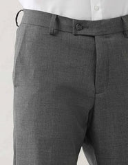 Arrow Men's Solid Regular Fit Trousers Olive