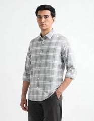 Arrow Sport Men's Grid Tattersall Checked Slim Fit Shirt