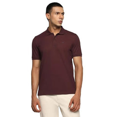 blackberrys Men's Slim Fit Solid Wine Casual T Shirts