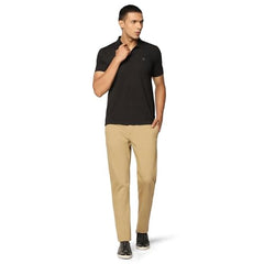 blackberrys Men's Slim Fit Solid Black Polo T-Shirt