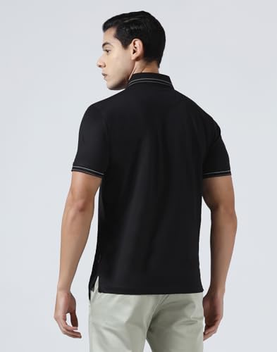Blackberrys Men's Maroon Cotton Solid Slim Polo Tshirts