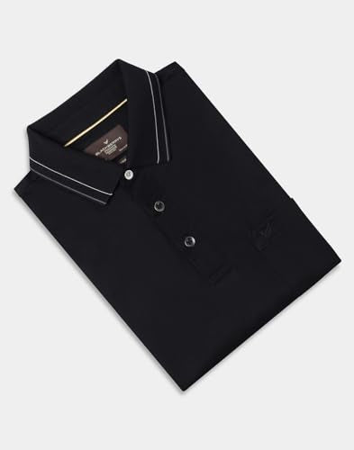 Blackberrys Men's Maroon Cotton Solid Slim Polo Tshirts