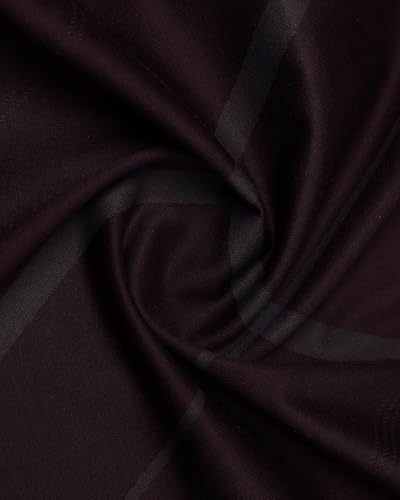 Blackberry men's burgundy cotton slim polo T-shirt with diagonal stripes, long-sleeve design, casual upper wear.