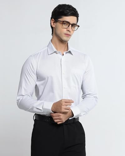 Blackberrys Men White Solid Shirts