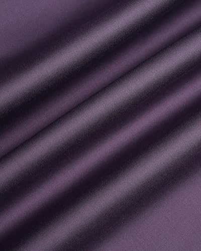 Blackberrys Men's Solid Plum Slim-Fit Shirts |Formal Wear