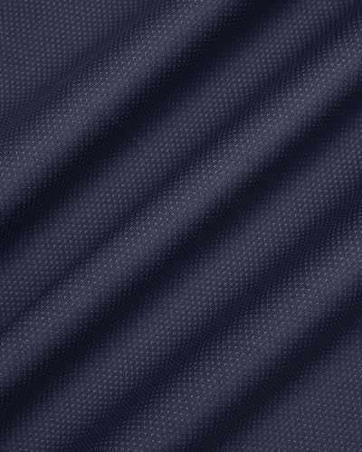 Blackberrys Men Textured Super Slim Fit Formal Trouser | Polyester Blend | Wrinkle Resist & Smart Dry | Navy