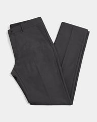 Blackberrys Men Textured Super Slim Fit Formal Trouser | Viscose Rayon Blend | Clean Front & Cross Pocket | Charcoal