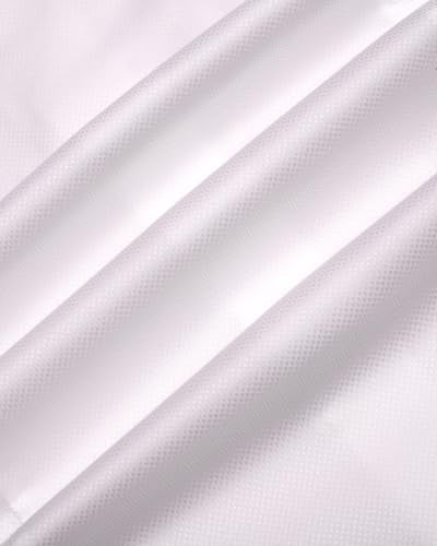 Blackberrys Men Solid Textured Slim Comfort Formal Shirt | 100% Cotton | Breathable | Chest Pocket White