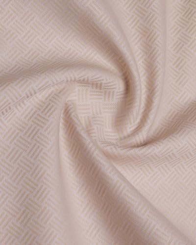 Blackberrys Men Textured Slim Fit Formal Shirt | 100% Cotton | Wrinkle Resistant | Wrinkle Free | Beige