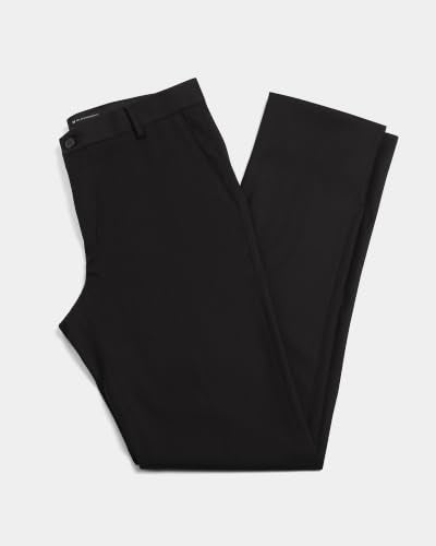 Blackberrys Men Structured Slim Fit Formal Trouser | Rayon Blend | Stretchable Waistband | Black