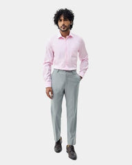 Blackberrys Men's Cotton Textured Pink Slim-Fit Shirts |Formal Wear