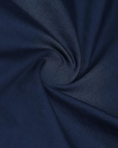 Blackberrys Men Solid Comfort Fit Casual Shirt | 100% Cotton Twill | Breathable | Dark Blue