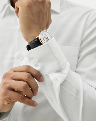 Blackberrys Men Textured Slim Fit Formal Shirt | 100% Cotton | Breathable | Dobby Textured Weave | White