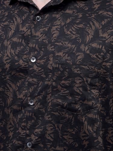 Crimsoune Club Men's Black Printed Shirt (S)