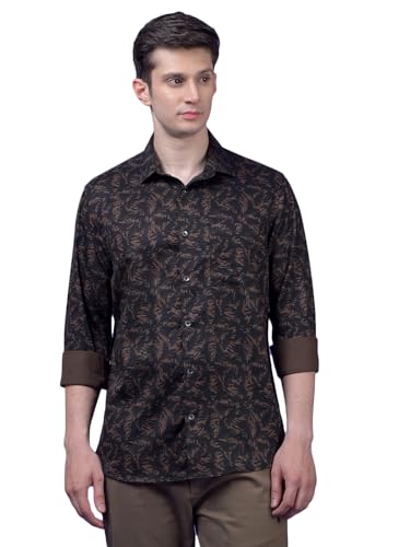 Crimsoune Club Men's Black Printed Shirt (S)