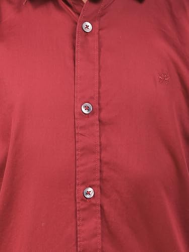 Crimsoune Club Boy's Maroon 100% Cotton Shirt (11-12Y)