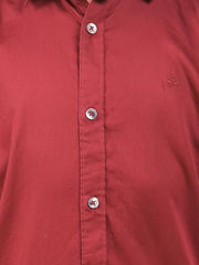 Crimsoune Club Boy's Maroon 100% Cotton Shirt (11-12Y)