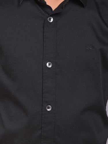 Crimsoune Club Boy's Black 100% Cotton Shirt (11-12Y)
