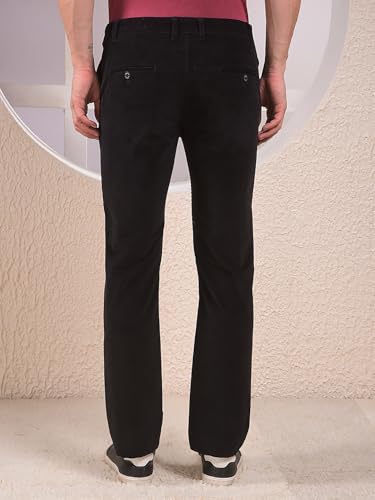 Crimsoune Club Men's Black Straight Corduroy Trousers (40)