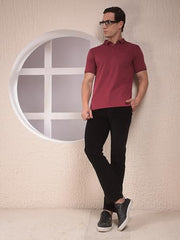 Crimsoune Club Men's Black Straight Corduroy Trousers (40)