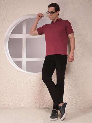 Crimsoune Club Men's Black Straight Corduroy Trousers (40)