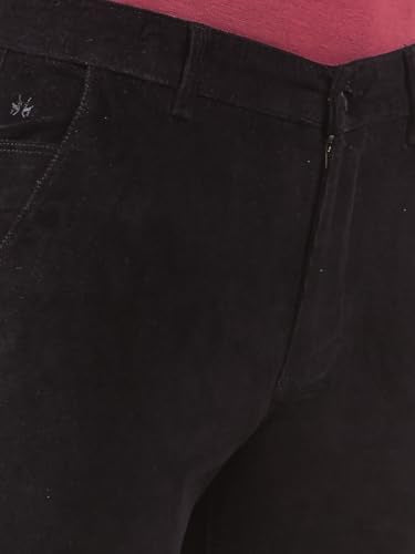 Crimsoune Club Men's Black Straight Corduroy Trousers (40)
