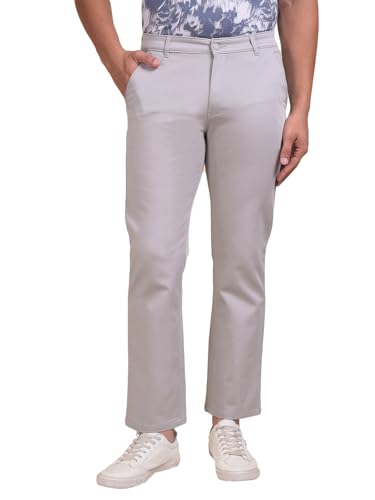 Crimsoune Club Men's Grey Straight Trousers