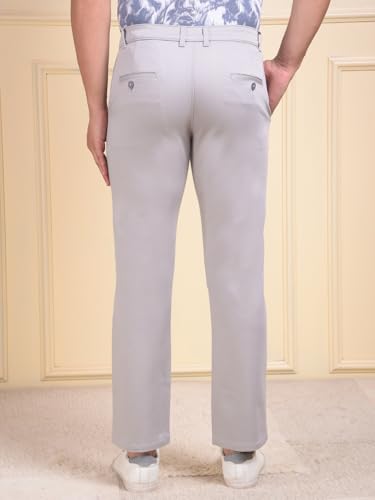 Crimsoune Club Men's Grey Straight Trousers