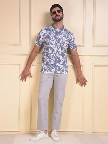 Crimsoune Club Men's Grey Straight Trousers