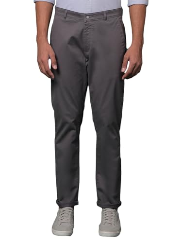 Crimsoune Club men's grey casual trousers, front view showing relaxed fit and classic design, suitable for everyday wear