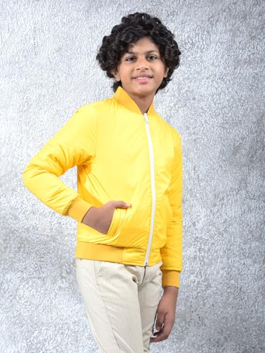 Crimsoune Club Boy's Yellow Reversible Jacket (5-6Y)