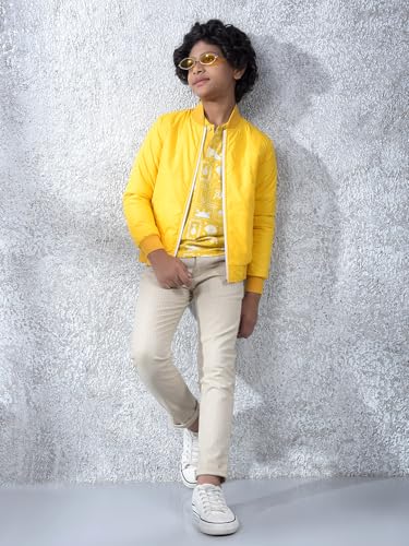 Crimsoune Club Boy's Yellow Reversible Jacket (5-6Y)